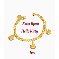 Bangkok Gold hello kitty Centipede Hand Chain