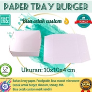 Burger Box, Burger Box, Burger Packaging, Burger Container, Burger Paper Tray, Burger Box @1Pcs ||