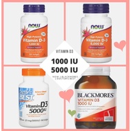 Ready/ VITAMIN D3 5000 IU | 1000 IU - NOW | Doctor's Best | Blackmores