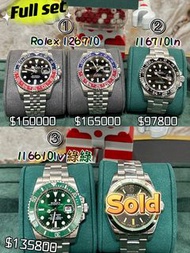 Rolex 126710、116710ln、116610lv