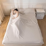 Washed Cotton Sleeping Bag Liner Ultralight Sleep Sack Travel Sheets for Adults Liners, Lightweight 