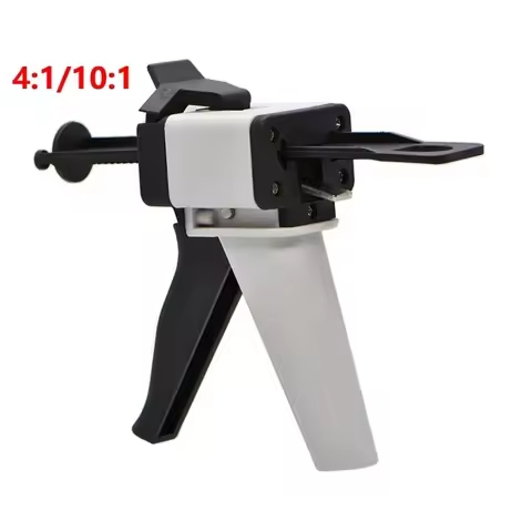 Dental Impression Mixing Dispensing Gun 1:1/1:2 Universal Silicone Rubber Tray 10:1 Dental Material 
