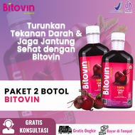 PAKET 2 BOTOL BITOVIN Cuka Buah Bit With Mother - Tanpa Campuran Air dan Gula - BPOM COD