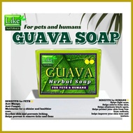 ◪ ♣ ♙ Guava soap (herbal soap) LIKE NATURALS 135g for pets and humans
