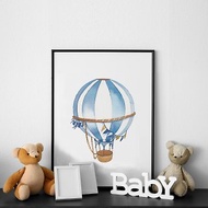 童趣熱氣球I-角落裝飾/居家掛畫/兒童房/北歐風/新家佈置/童趣