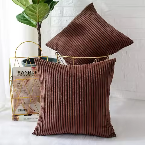 Corduroy Pillow Cover 40X40 45X45 50x50 30x50 CM Soft Plush Flannel Cushion Cover Fluffy Couch Pillo