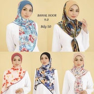 TUDUNG INSTANT MOSSCREPE BIDANG 50 / BAWAL INSTANT BIDANG 50 / TUDUNG BAWAL SARUNG BIDANG 50 IRONLES