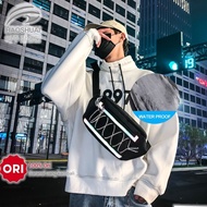 Tas Selempang Dada Import Anti Air Glow In The Dark Bisa Nyala di Kegelapan Untuk Pria Dan Wanita Ku