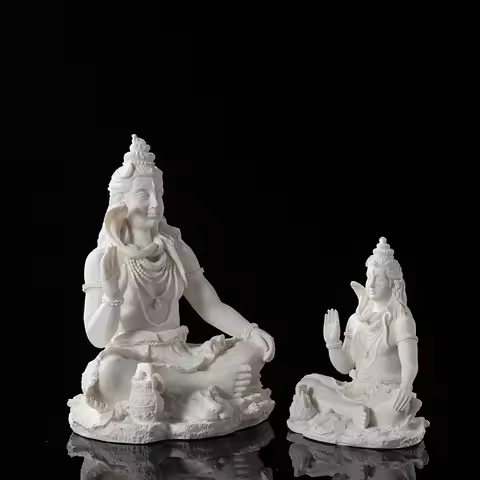 RAKKS Modern Simple Shiva Buddha Statue Resin Handicraft Decoration Creative Home Desktop Porch Idol