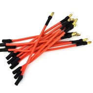1pcs 3.5mm Banana Connector 16AWG Silicone Extension Wire 12cm 27cm 32CM for RC car Drone