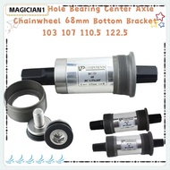 MAGICIAN 1Set Bicycle  Bottom Bracket, 68mm 103/107/110.5mm Square Tapered Spindle Crankset,  VP-BC7