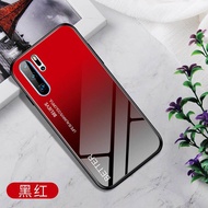 Huawei P30 Pro Aesthetic Colour Gradient Series Tempered Glass Covered for Back Bumper Phone Case