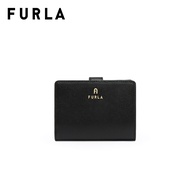 FURLA กระเป๋าสตางค์ผู้หญิง รุ่น CAMELIA S COMPACT WALLET NERO