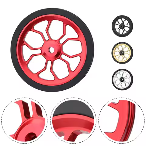 80mm Folding Bike Wheel For Brompton Bike Folding Bike Wheel Aluminum Alloy Bicycle Replacement Roll