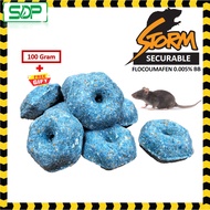 STORM SECURABLE 100g Ubat Tikus Berkesan!! Effective!! Rat Poison Killer / Rat Bait / Rodenticide Pe