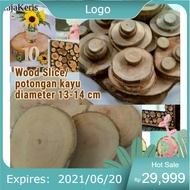 (0_0) wood slice wooden slices 13-14 cm chips log craft craft FNX5 BF7