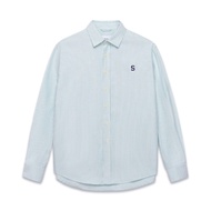 SilenceStandard Premium Oxford Shirt Embroidered S Logo/ mint [SO02]