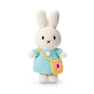 Miffy 米飛兒淺粉藍色服飾和花花袋