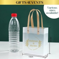 (🇸🇬 SG SELLER) CUSTOMIZABLE Gift Bag Set Berkat Kahwin with LED light Ribbon Raffia Wedding Favor Birthday Door Gift Bag