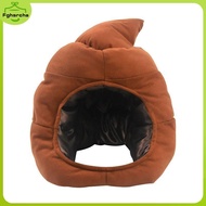 [DZ2] Creative Cute Shape Plush Hat Stuffed Funny Fake Poop Full Headgear Gag Gift Cosplay Party Pho