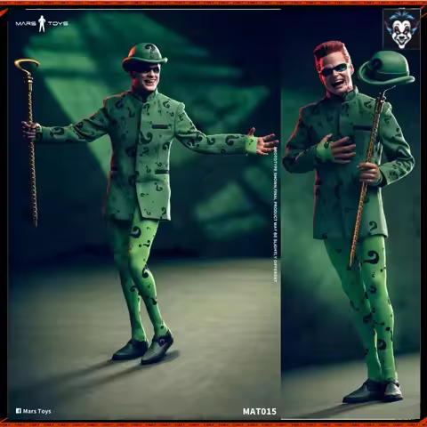 【In Stock】Mars Toys MAT015 1/6 Scale Batman Forever The Riddler Jim Carrey Male Warrior Full Set 12I