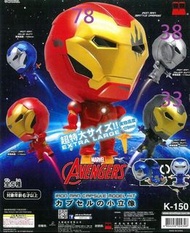 (現時點交收) 全新未開 Marvel Iron man Ironman 鋼鐵俠 大頭膠囊 扭蛋 模型 (散款$33起)