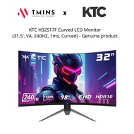 KTC H32S17F Curved LCD Monitor (31.5', VA, 240HZ, 1ms, Curved) - Genuine product.
