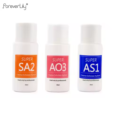 Facial Skincare Solution Face Serum AS1 SA2 AO3 Aqua Peel Solution For Facial Machine Skin Deep Clea