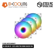 ID-COOLING DF-12025 ARGB TRIO SNOW Chassis Fan IDC-DF-12025-ARGB-TRIO-SNOW