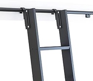 3.3ft-26.2ft Retractable Rolling Ladder Hardware Library Sliding Ladder Hardware Kit, Complete Set o
