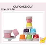 (10pc) Cupcake cup - unicorn cupcake holder unicorn cup polka dot cupcake