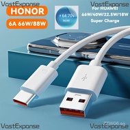 Original Honor Cable 66W/88W 6A Super Charge Cable Data Cord For Honor 400 X9A X9C X9B 70 60 50 5g M
