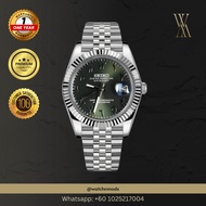 Seiko Mods NH35 Movement - Datejust Green Arabic