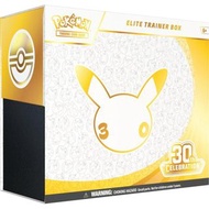 【新貨預訂】[美版] 30th Celebration Elite Trainer Box - ME: 30th Celebration (30C) (ENG ver.) 寵物 小 精靈 寶可夢 卡牌