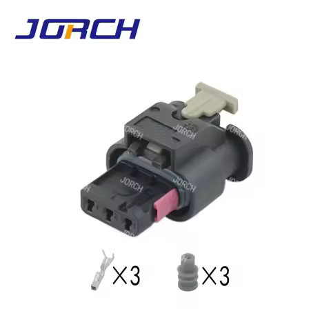 10 sets 3 pin AMP auto electronic automotive waterproof connector 1718653-1 for VW Audi 4F0973703A 4