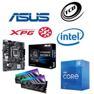 MOTHERBOARD ASUS PRIME H510M-K COMBO BUNDLE WITH PROCESSOR INTEL CORE I5-11400F 11TH GEN AND XPG RGB