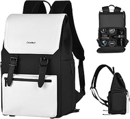 Cwatcun Camera Backpack, Multi-Functional Camera Bag, Waterproof Photography Travel Camera Case with Tripod Holder, 14" Laptop Compartment for Canon/Nikon/Sony SLR/DSLR Camera, Lens and Accessories