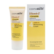 Cosmoderm Vitamin E + Ceramide Moisturising Cream 1000 IU (6) 50ml (Exp-09/2027)