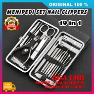 Menipedi Nail Clippers Set 19 in 1 Nail Clippers Set 19 pcs Nail Care Set ORIGINAL
