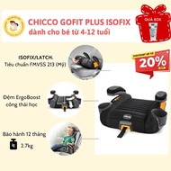 Booster car seat for children 4 to 12 years old CHICCO gofit plus isofix standard FMVSS 213 (USA)