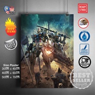 (Ready Stock) Mobile suit Gundam 144 RX-78-2 / RX78-2 / RX78 2 Gundam wall poster sticker deco poste