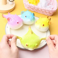 Mainan Squishy Ikan Puffer Fish Pop it Silicon Motif Ikan Buntal Warna Random