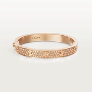 【Original】Cartier bracelet CARTlER18K gold diamond-encrusted bracelet for men and women, single fash