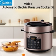Midea Fresh Electric Pressure Cooker 5L Fully Automatic Household Smart Appointment Steamed Up Down Boil Non-Stick Double-Liner Cooker Soup Stewed Meat Rice Cooker Pressure Cook