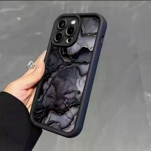 Marble Pattern Phone Case For iPhone 11 12 13 14 15 16 Pro Max Air