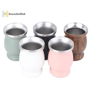 <Hoembellish> Yerba Mate Cup 304 Stainless Steel 8oz Argentine Yerba Mate Gourd With illas well