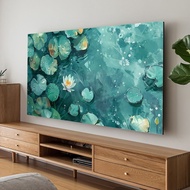 电视机罩Dust Cover For The TV Set新款电视机罩防尘罩套55寸液晶电视布盖布65寸挂机电视帘盖巾简约26.8.2
