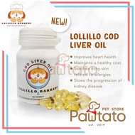 Lollillo Cod Liver Oil Fish Dog Cat Vitamins Flash Fur Fish Oil Pawtato Pet Store
