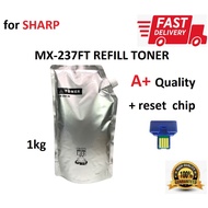 ♞High quality 1kg refill toner for Sharp MX-237FT MX237FT MX 237FT with reset chip