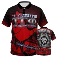 Tau Gamma Phi Triskelion 57TH FOUNDING Anniversary Frat Shirt Polo Shirt Full Sublimation 11Total su